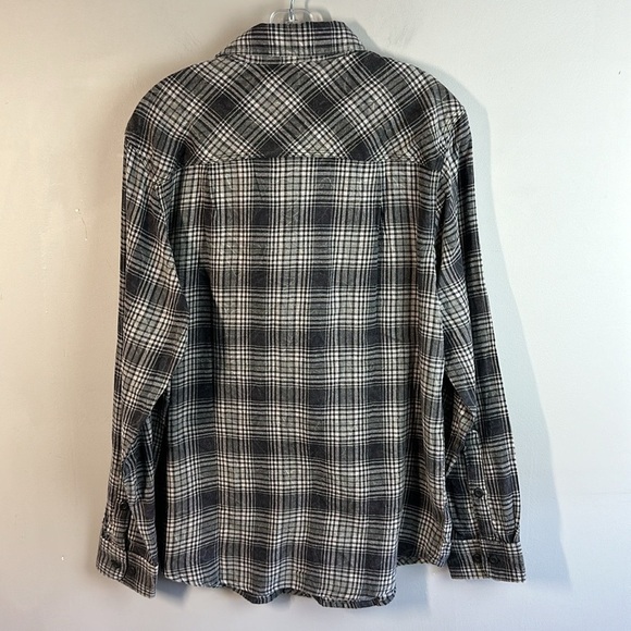 NWT Woolrich Miners Wash Cotton Flannel Plaid Shirt Sz Large Button Down Modern - Picture 2 of 15